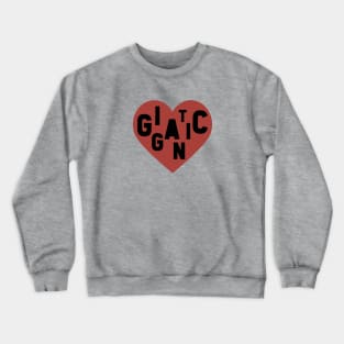 Gigantic, black Crewneck Sweatshirt